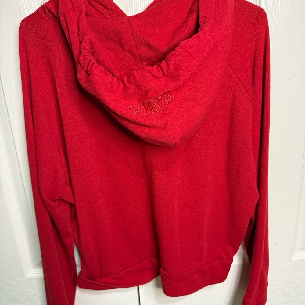PINK Victoria's Secret Red UH COOGS Hoodie Collegiate Collection Size Small - Picture 5 of 5